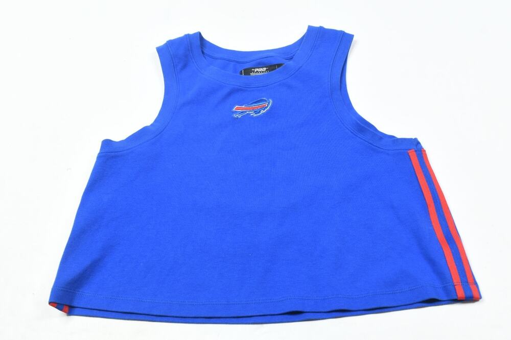 PRO STANDARD Buffalo Bills Tank Top Womens Small Blue Sleeveless Cropped NFL